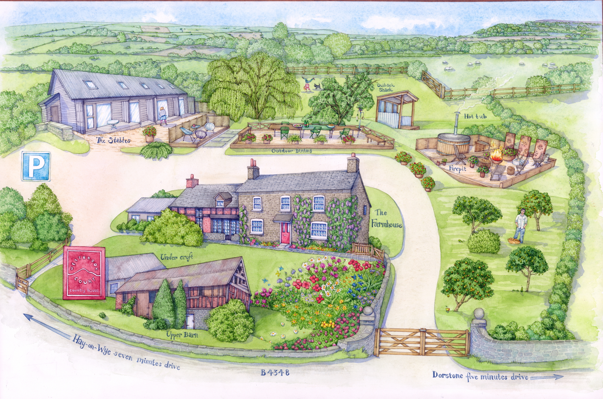 Site plan of Westbrook Court